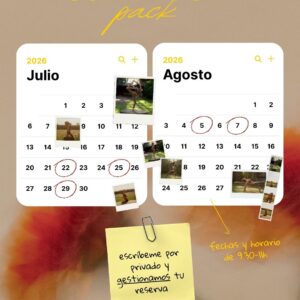 RESERVA - PACK 2 CLASES MAS SORRER